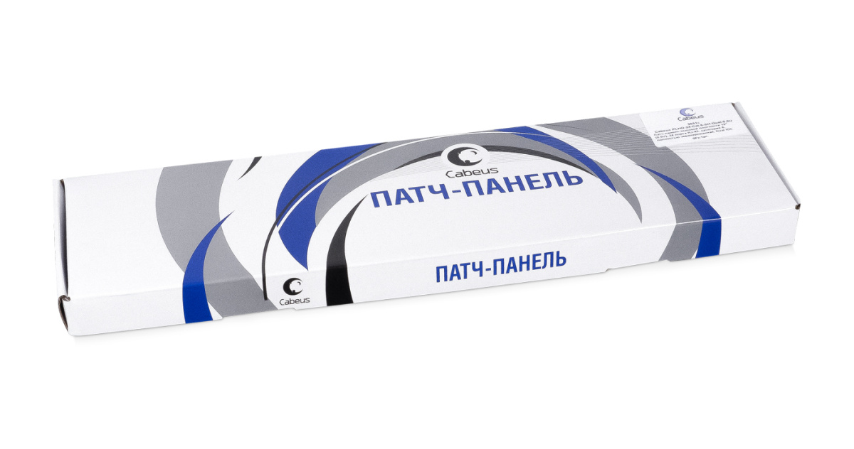 Cabeus PLHD-24-Cat.6a-SH-Dual-0,5U Патч-панель высокой плотности 19" (0,5U), 24 порта RJ-45, категория 6а, полностью экранированная, Dual IDC