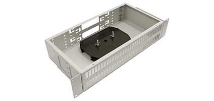 Cabeus FO-19-64DSC-T Кросс оптический стоечный, 19, до 64 портов DSC(QLC), сплошная панель, серый