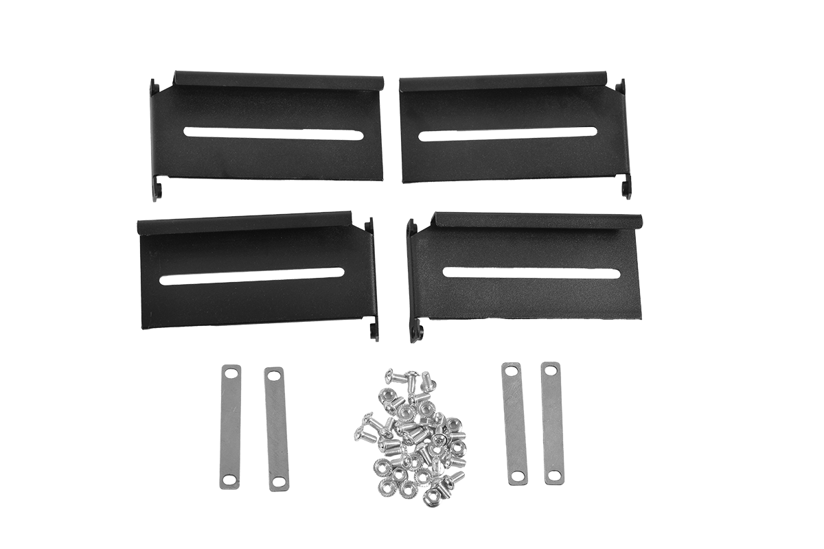 Полка усиленная с телескопическими направляющими грузоподъёмностью 150 кг, глубина 620 мм, цвет чёрный, ТСВ-62У-9005