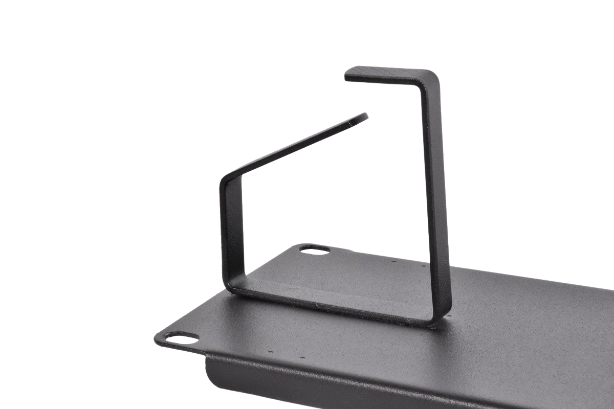 ЦМО ГКО-2-6-9005 Органайзер кабельный горизонтальный 19" 2U, 6 колец, цвет черный, ГКО-2-6-9005