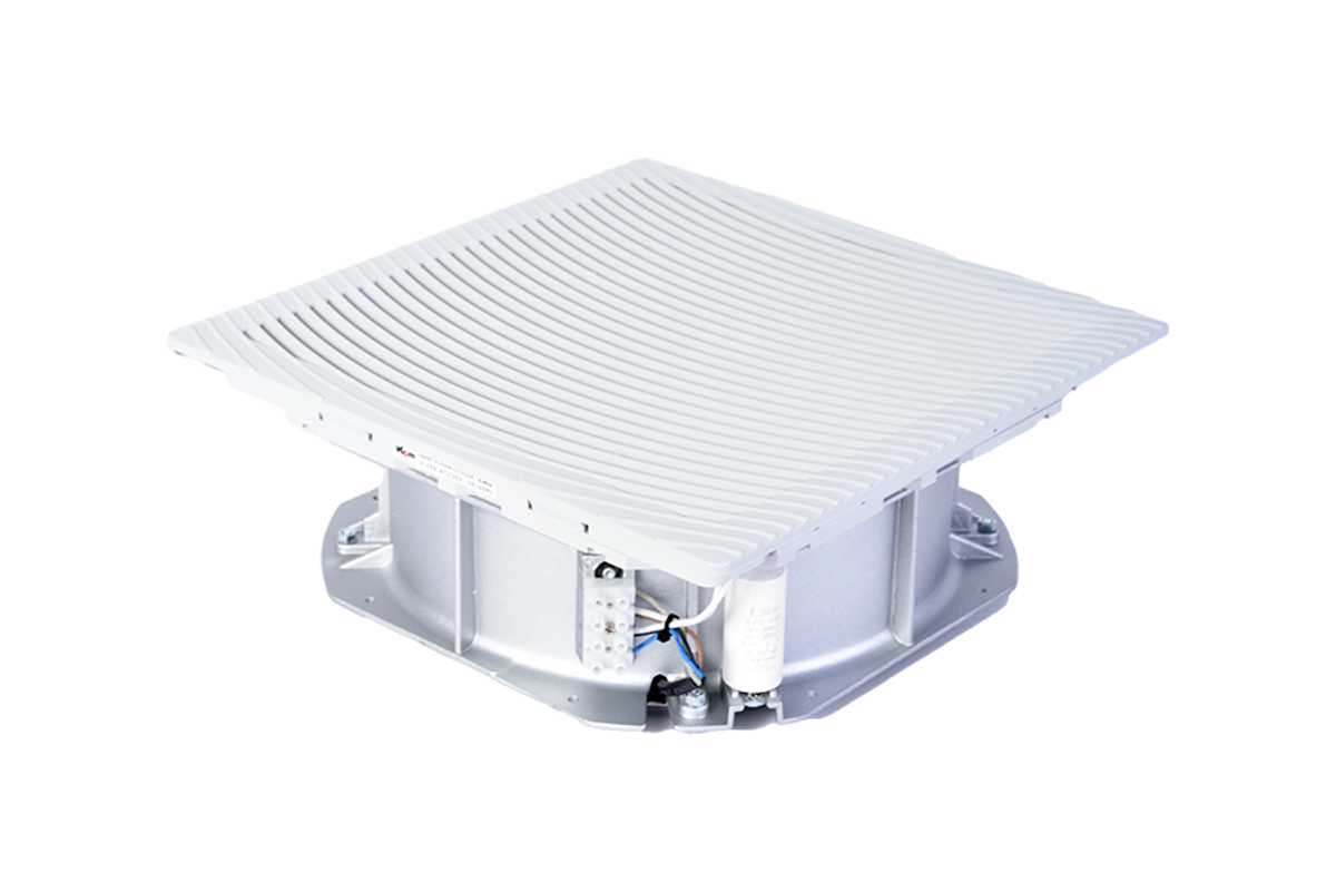 Вентилятор с фильтром для шкафов Elbox серии EMS, 320 × 320 × 157, до 600 м3/ч, 230 В, IP 54, цвет серый, R-FAN-1J-5528