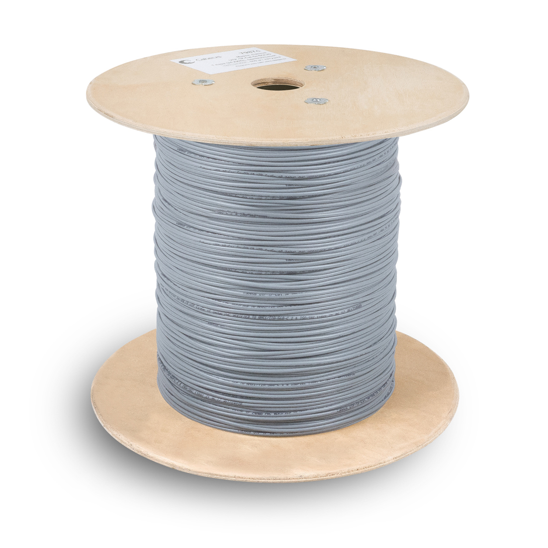 Cabeus UTP-1P-Cat.5e-SOLID Кабель витая пара (UTP), категория 5, 1 пара (24 AWG), одножильный (solid),  серый (500 м)