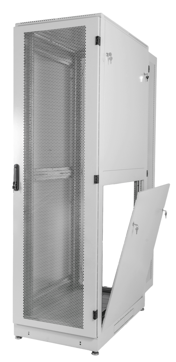 ЦМО ШТК-М-42.6.10-44АА Шкаф телекоммуникационный напольный 42U (600x1000) дверь перфорированная 2 шт., ШТК-М-42.6.10-44АА