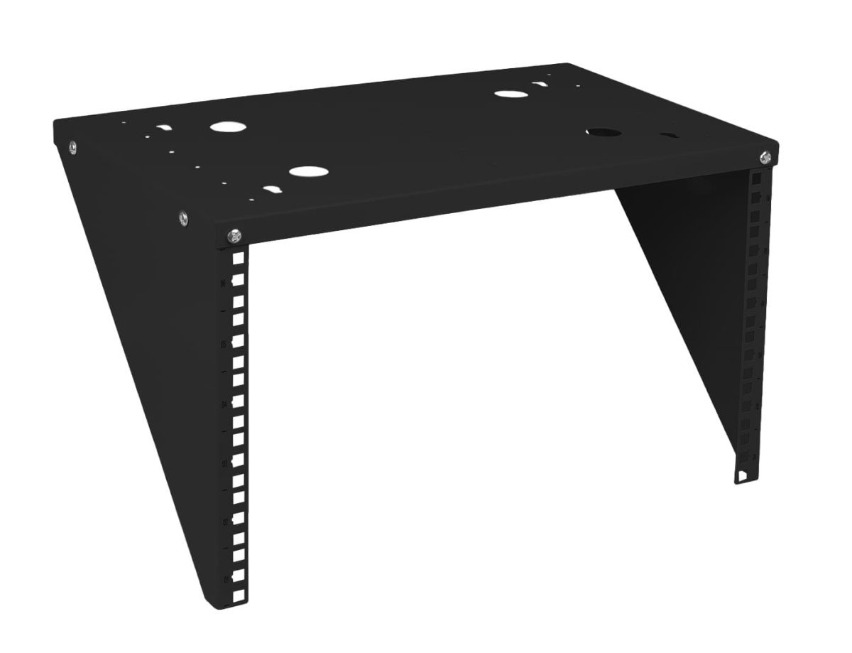 Cabeus NC-6U-V-BK Кронштейн настенный вертикальный 19" 6U, цвет черный