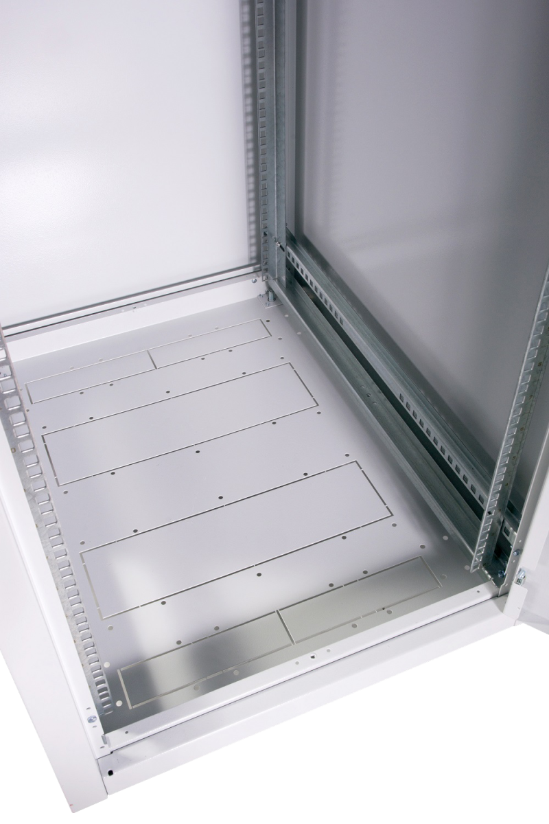 Шкаф телекоммуникационный напольный ЦМО ШТК-Э, IP20, 42U, 1987х600х800 мм (ВхШхГ), дверь: стекло, задняя дверь: металл, боковая панель: сплошная, разборный, цвет: серый, (ШТК-Э-42.6.8-13АА)