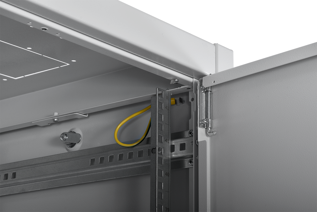 Шкаф телекоммуникационный напольный ЭКОНОМ 42U (600 × 800) дверь металл 2 шт., ШТК-Э-42.6.8-33АА