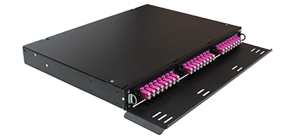 Cabeus ODF-19-3FP-24FC/ST/SC-S-BK-T Кросс оптический стоечный выдвижной, 19, до 24 портов, черный