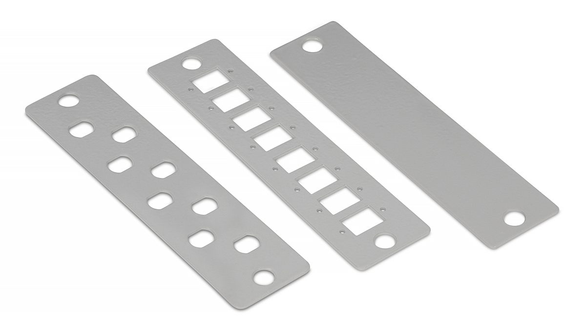 Cabeus FO-CS-19-12FP-GY Кросс бокс оптический 19" 3U на 12 адаптерных панелей, цвет серый