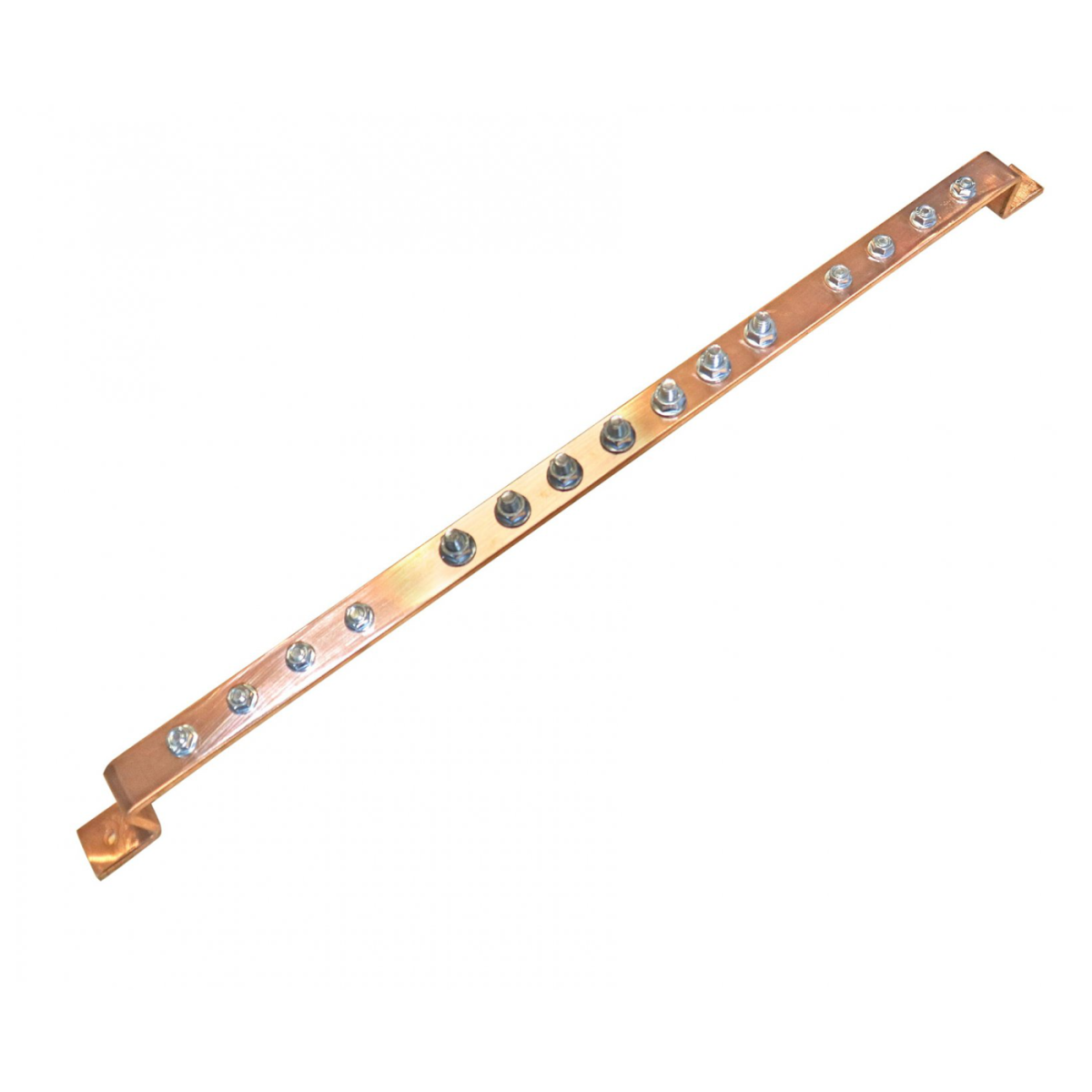 Cabeus CGB-PE-5.25-15 Шина PE медная 5х25 мм на 15 присоединений на монтажную плату от 600 мм, 480А