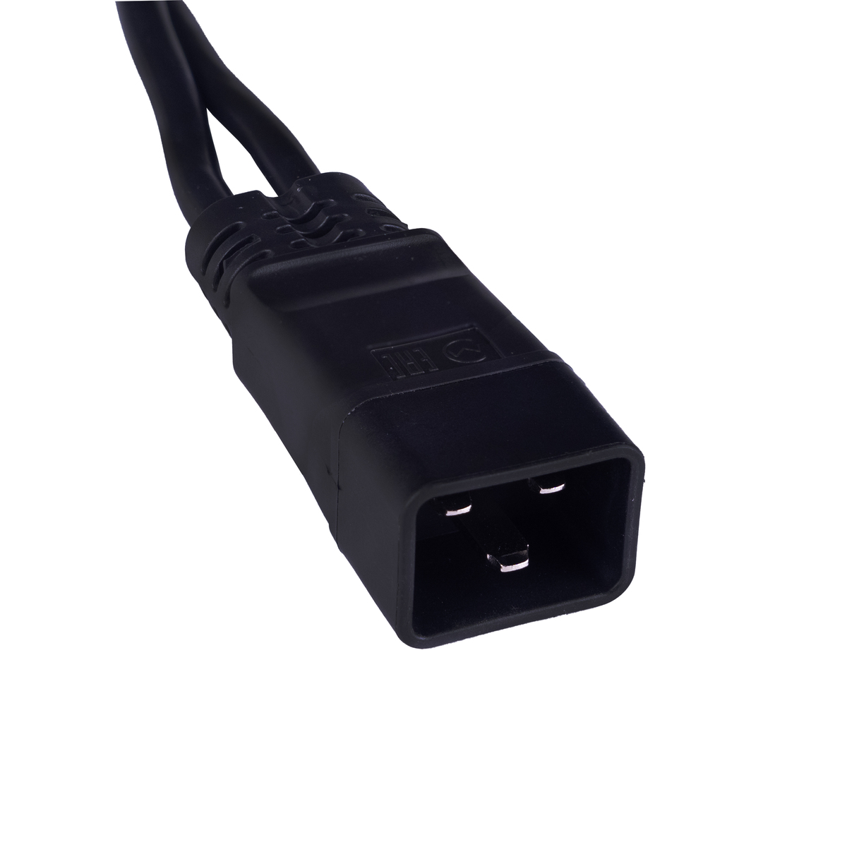 Cabeus PC-IEC20-2xIEC13-1.5-0.3M Кабель питания (C20 - 2xC13) (3x1.5), черный, 0.3 м