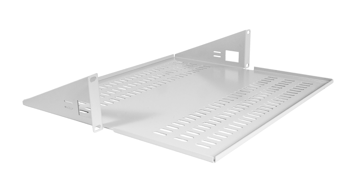 ЦМО МС-40.2 Полка для стойки перфорированная консольная 2U с центральным креплением, глубина 400 мм, МС-40.2