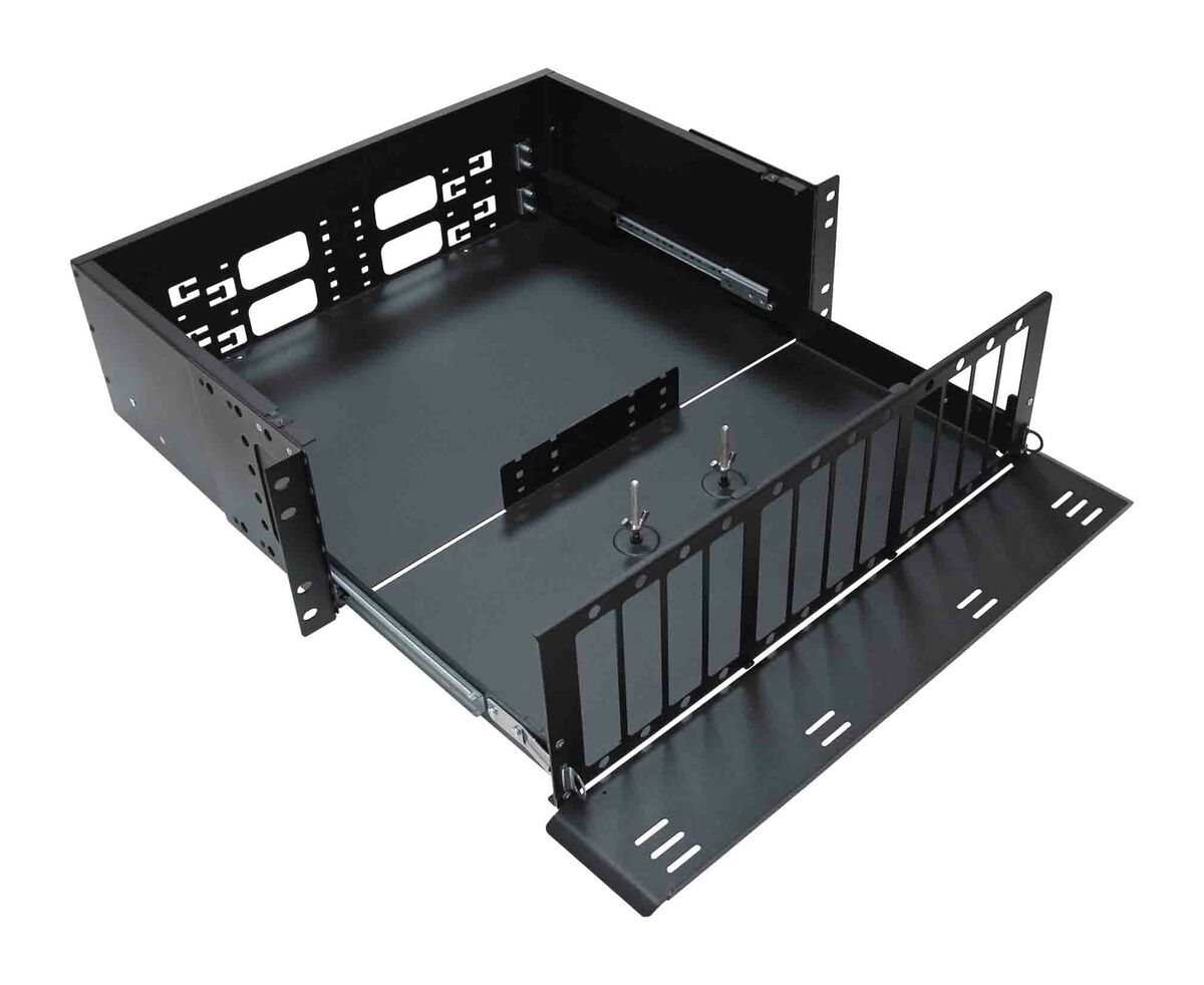 Cabeus ODF-19-12FP-96FC/ST/SC-S-BK-T Кросс оптический стоечный выдвижной, 19, до 96 портов, черный