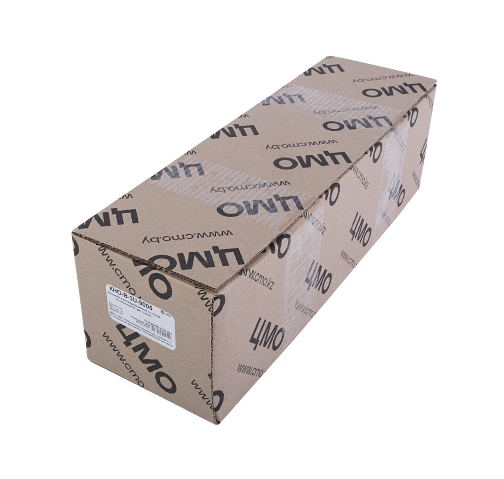 ЦМО КНО-В-2U-9005 Кронштейн телекоммуникационный настенный вертикальный 2U, цвет черный, КНО-В-2U-9005