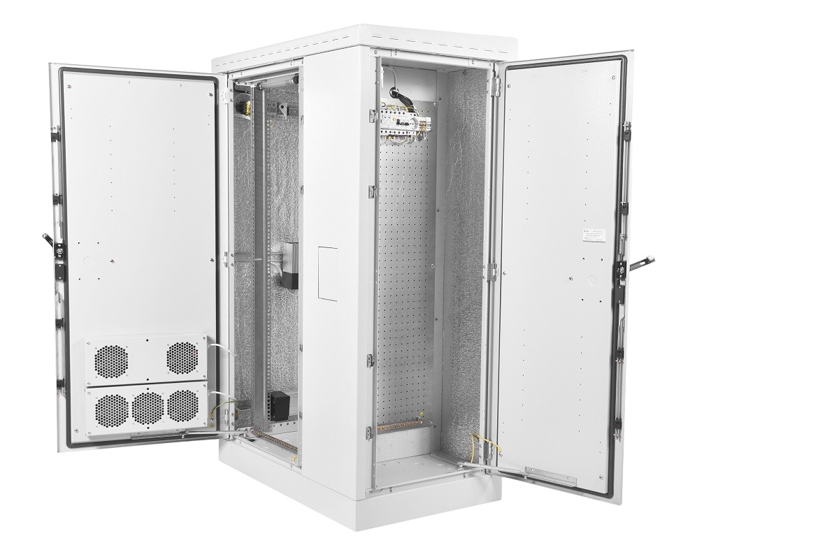 ЦМО ШТВ-2-12.10.9-43А3-Т1 Шкаф всепогодный напольный укомплектованный 12U (Ш700 × Г900) с эл. отсеком, комплектация Т1-IP54