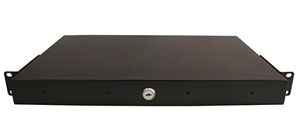 Cabeus ODF-19-2FP-16FC/ST/SC-K-BK-T Кросс оптический стоечный выдвижной, с замком, 19, до 16 портов, черный