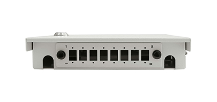 Cabeus FO-WL-8-FC/ST/SC-FP-K-m-T Кросс оптический настенный мини, с замком, до 8 портов, серый