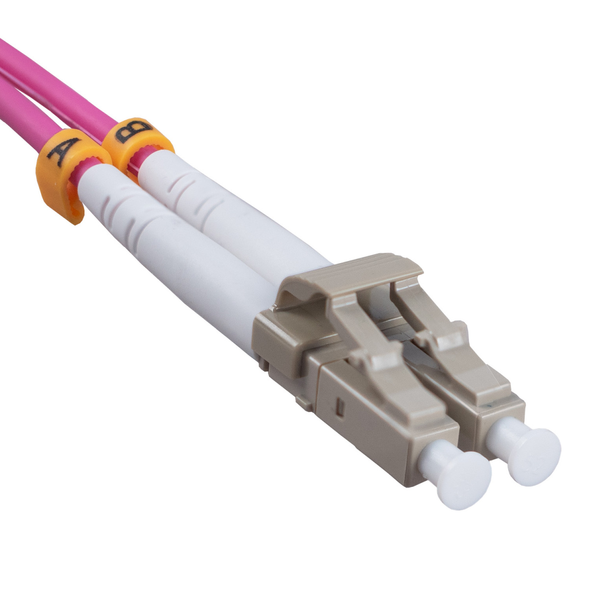 Cabeus FOP-50-OM4-LC-LC-0,5m Шнур оптический duplex LC-LC 50/125 mm OM4 0,5м LSZH