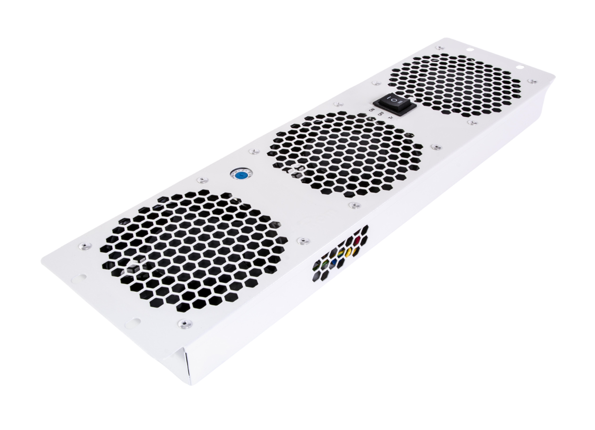 Модуль вентиляторный, 3 вентилятора с терморегулятором 3U, R-FAN-3T-3U