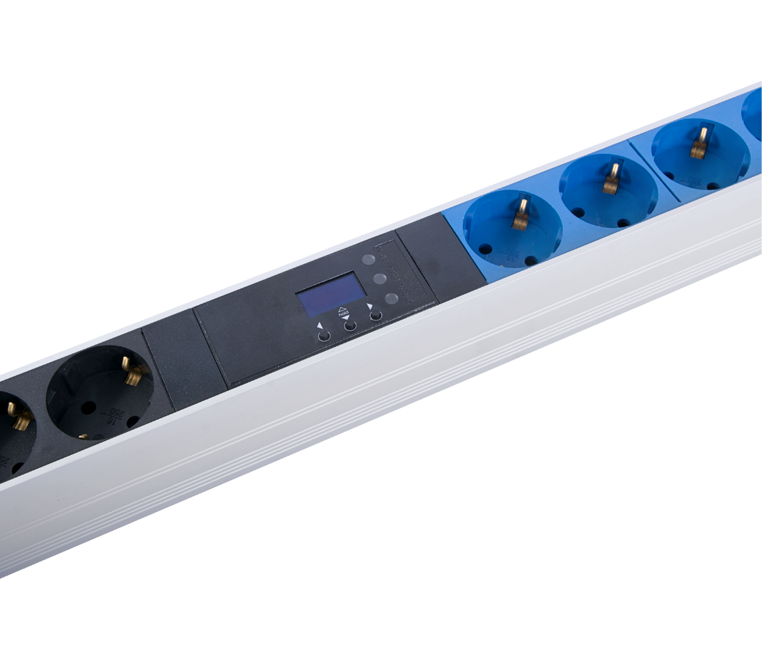 Верт блок розеток Rem-2MC, монит, измер, 1×32А, авт, 20S, 1420мм, шнур 3м IEC309, R-2MC3-32-20S-A-MI-1420-3-2P