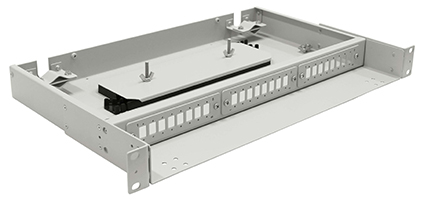 Cabeus FO-19-3FP-24FC/ST/SC-S-T Кросс оптический стоечный, 19, до 24 портов, серый