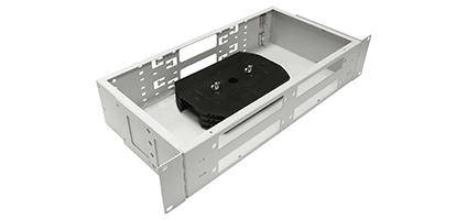 Cabeus FO-19-4FP-32FC/ST/SC-T Кросс оптический стоечный, 19, до 32 портов, серый