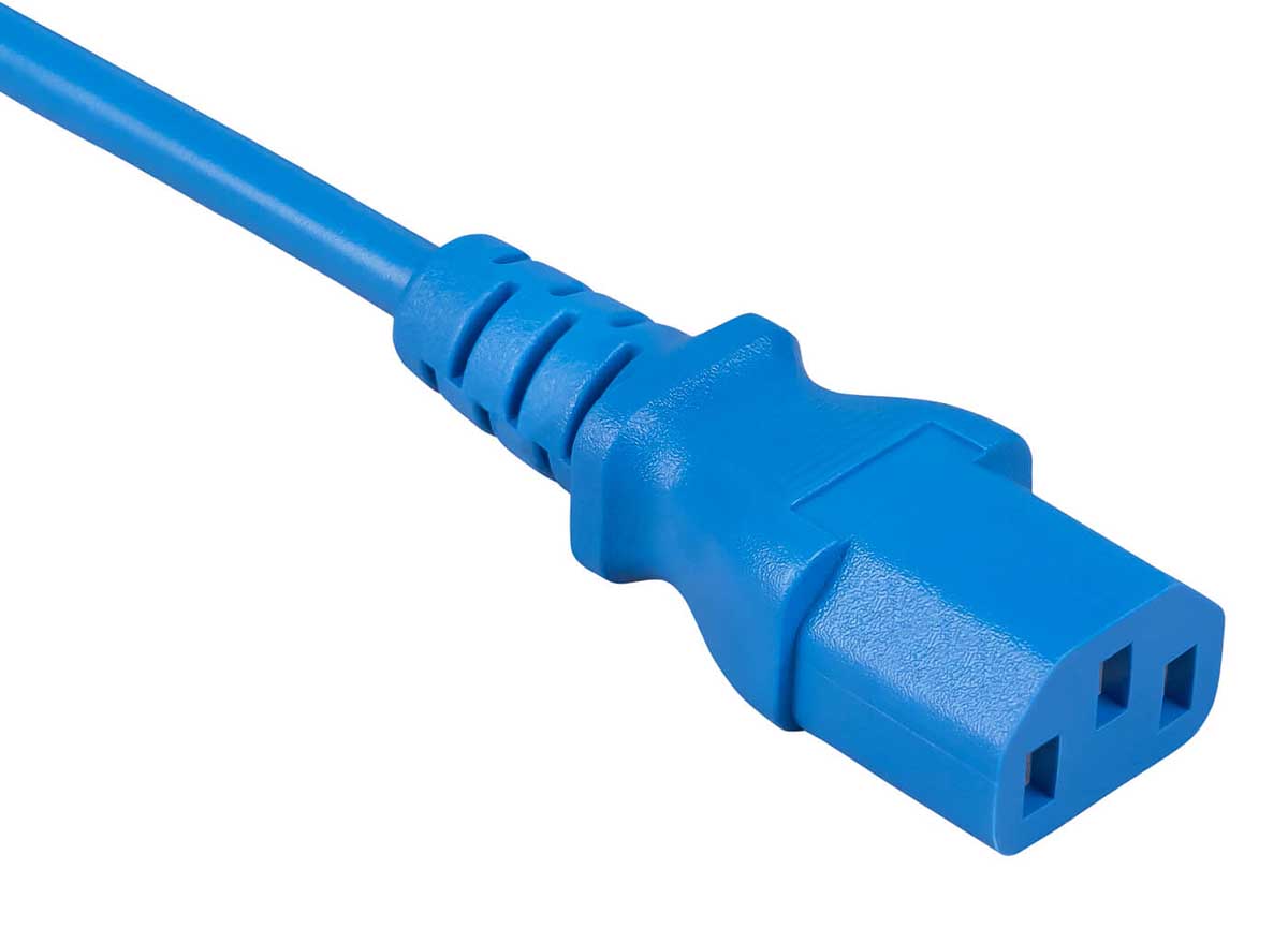 Cabeus PC-186-VDE-1.8M-BL Кабель питания компьютера (Schuko+C13) (3x0.75), синий, 1.8м