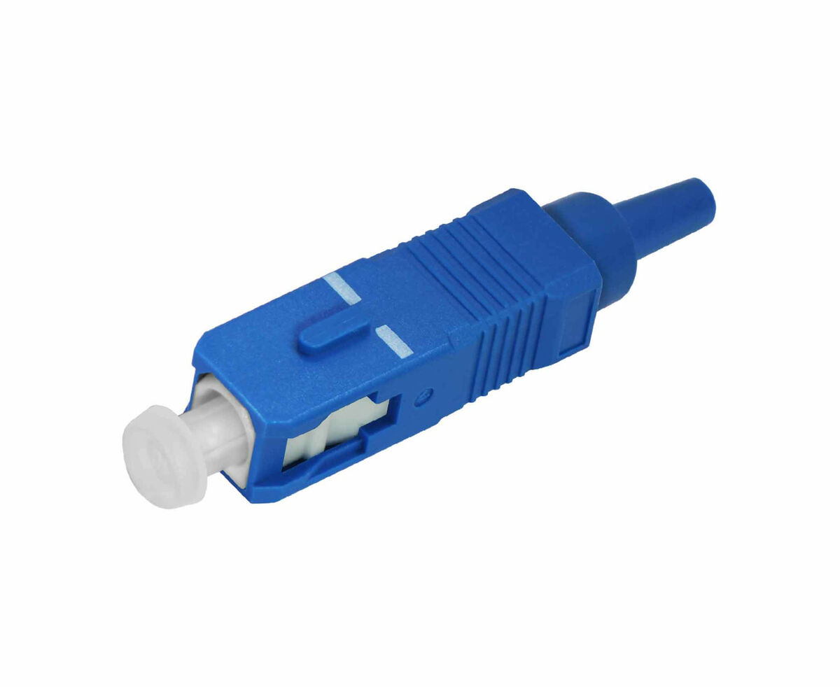 Cabeus FC-SC-SM-UPС-0,9mm Коннектор оптический SC simplex SM (UPC) 0,9 мм Оптический коннектор SC UPC