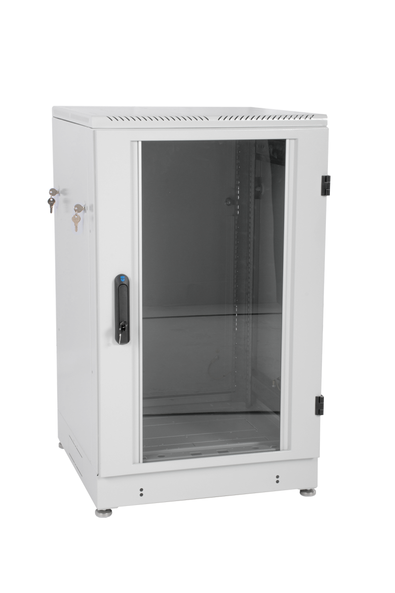 ЦМО ШТК-М-18.6.8-1ААА-9005 Шкаф телекоммуникационный напольный 18U (600x800) дверь стекло, цвет чёрный, ШТК-М-18.6. 8-1ААА-9005                    