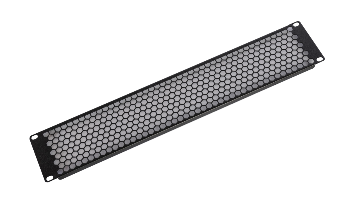 ЦМО ФП-2.4-9005 Фальшпанель в шкаф 19" 2U перфорированная, цвет черный, ФП-2.4-9005