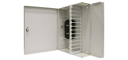 Cabeus FO-WL-96-96FC/ST/SC-12FP-K-T Кросс оптический настенный, до 96 портов, серый