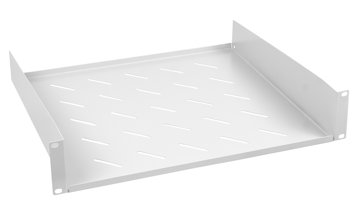 Cabeus SH-J017-2U-400 Полка 19" перфорированная консольная 2U глубина 400мм