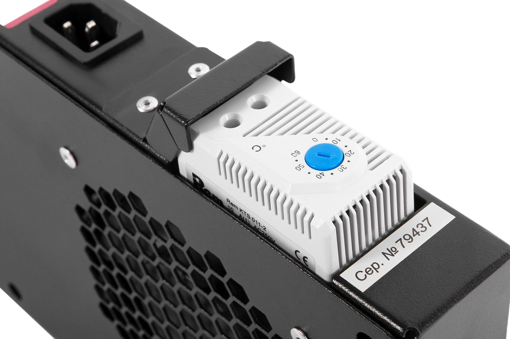 ЦМО R-FAN-2T-9005 Модуль вентиляторный, 2 вентилятора с терморегулятором, чёрный