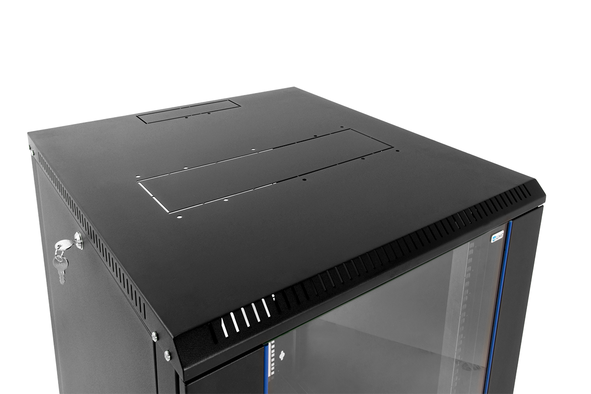 ЦМО ШРН-Э-15.500-9005 Шкаф телекоммуникационный настенный разборный 15U (600х520) дверь стекло, цвет черный, ШРН-Э-15.500-9005