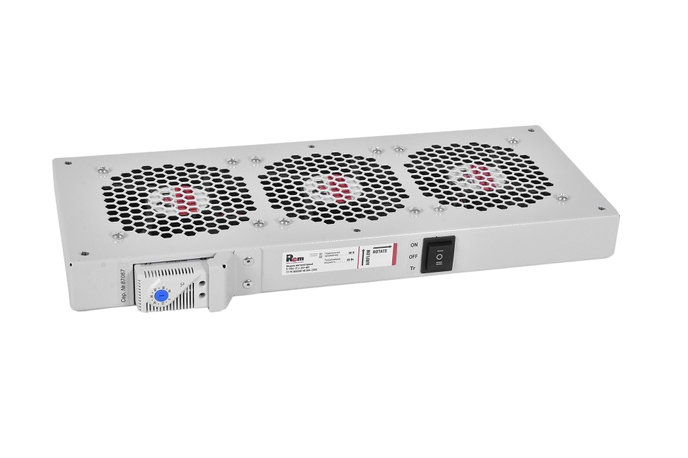 ЦМО R-FAN-3TJ-36V-48V Модуль вентиляторный, 36-48 DC, 3 вентилятора с терморегулятором, колодка
