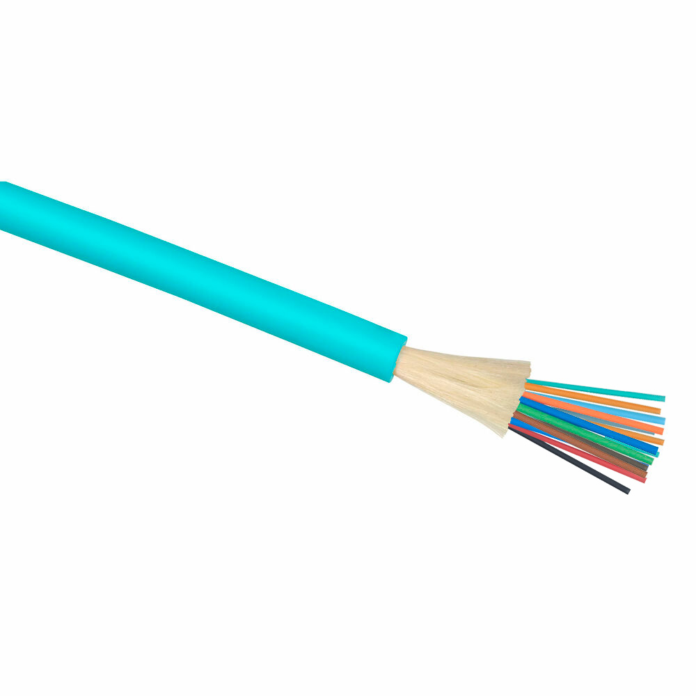 Cabeus TB-A-4-08T-E-K-LSZH-IN-25 Кабель волоконно-оптический 50/125 (OM3) многомодовый, 8 волокон, плотное буферное покрытие (tight buffer), для внутренней прокладки (-25C ~ +50), LSZH, голубой