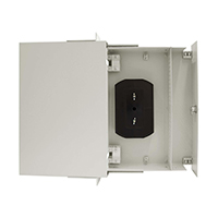 Cabeus ODF-19-48SC-K-T Кросс оптический стоечный выдвижной, с замком, 19, до 48 портов SC(DLC), сплошная панель, серый