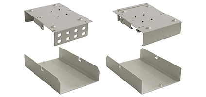 Cabeus FO-WL-8-FC/ST-T Кросс оптический настенный, до 8 портов FC(ST), ложемент - 1шт., серый