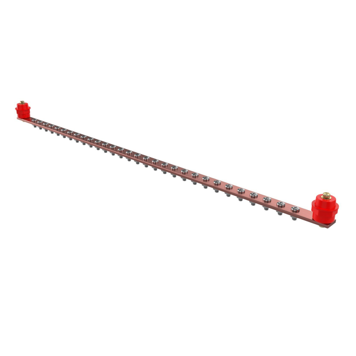 Cabeus CGB-ГЗШ-3.25-30 Главная шина заземления медная (CGB-ГЗШ) 3х25 мм, 30 подключений, 660 мм, ток 340 А