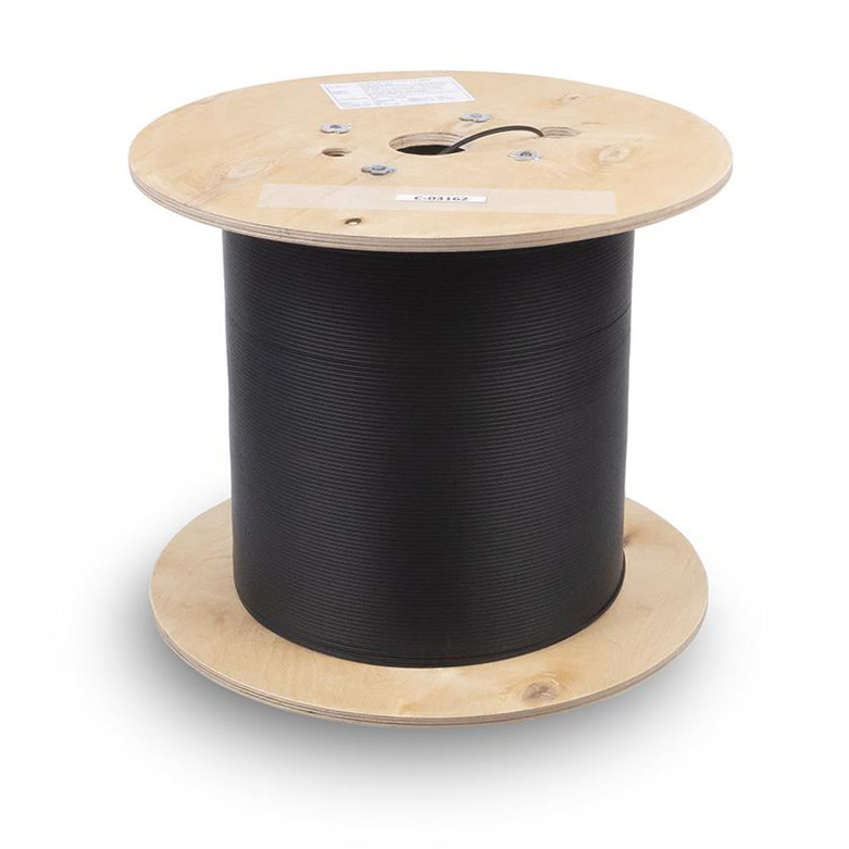 Cabeus TB-A-6-24T-E-K-LSZH-IN/OUT-40 Кабель волоконно-оптический 62.5/125 многомодовый, 24 волокон, плотное буферное покрытие (tight buffer), внутренний/внешний (-40C ~ +60), LSZH, черный