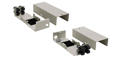 Cabeus FO-WL-4-SC/DLC-y-T Кросс оптический настенный, до 4 портов SC(DLC), ложемент - 1шт., серый