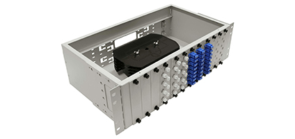 Cabeus FO-19-12FP-96FC/ST/SC-T Кросс оптический стоечный, 19, до 96 портов, серый