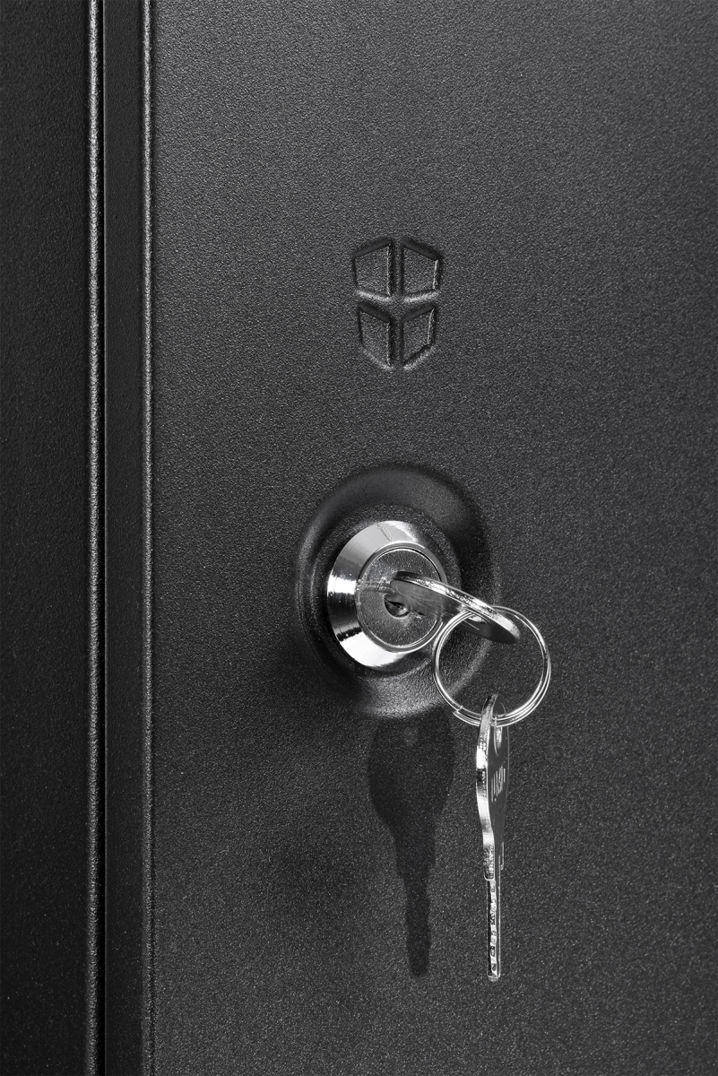 Шкаф телекоммуникационный настенный разборный ЭКОНОМ 9U (600 × 650) дверь металл, цвет черный, ШРН-Э-9.650.1-9005