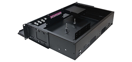 Cabeus ODF-19-6FP-48FC/ST/SC-S-BK-T Кросс оптический стоечный выдвижной, 19, до 48 портов, черный