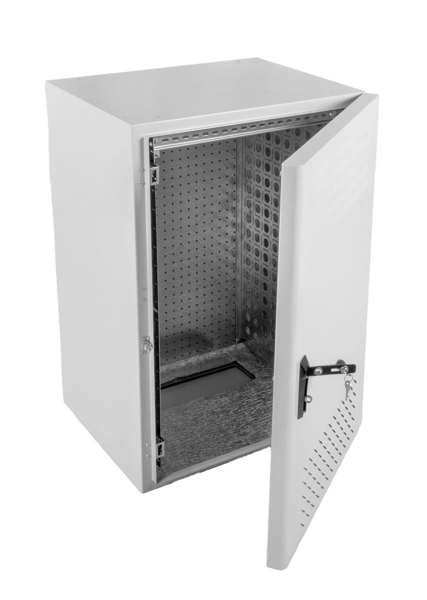 ЦМО ШТВ-Н-15.6.3-4ААА Шкаф уличный всепогодный настенный 15U (600х300), передняя дверь вентилируемая, ШТВ-Н-15.6.3-4ААА