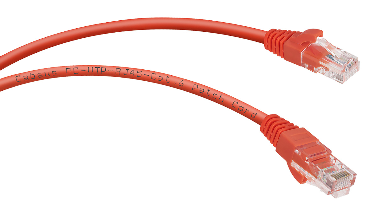 Cabeus PC-UTP-RJ45-Cat.6-1.5m-RD Патч-корд UTP, категория 6, 1.5 м, неэкранированный, красный