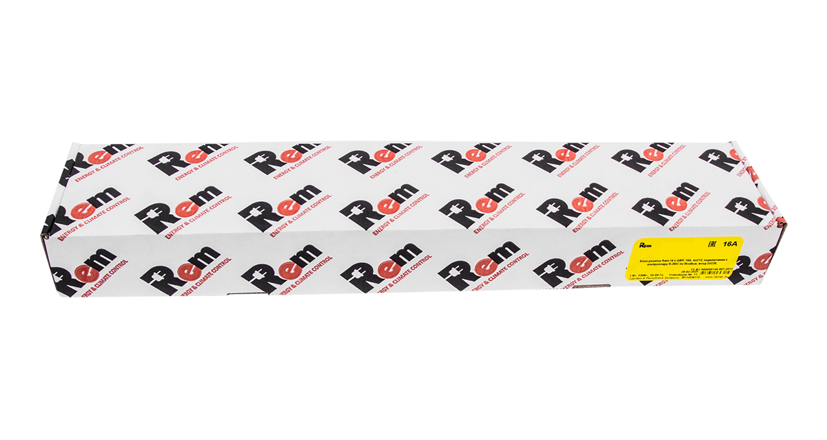 Блок розеток Rem-16 с АВР, 1×16A, 2C19, подкл к контроллеру R-2MC по Modbus, вход 2×C20, R-16-2C19-T-440