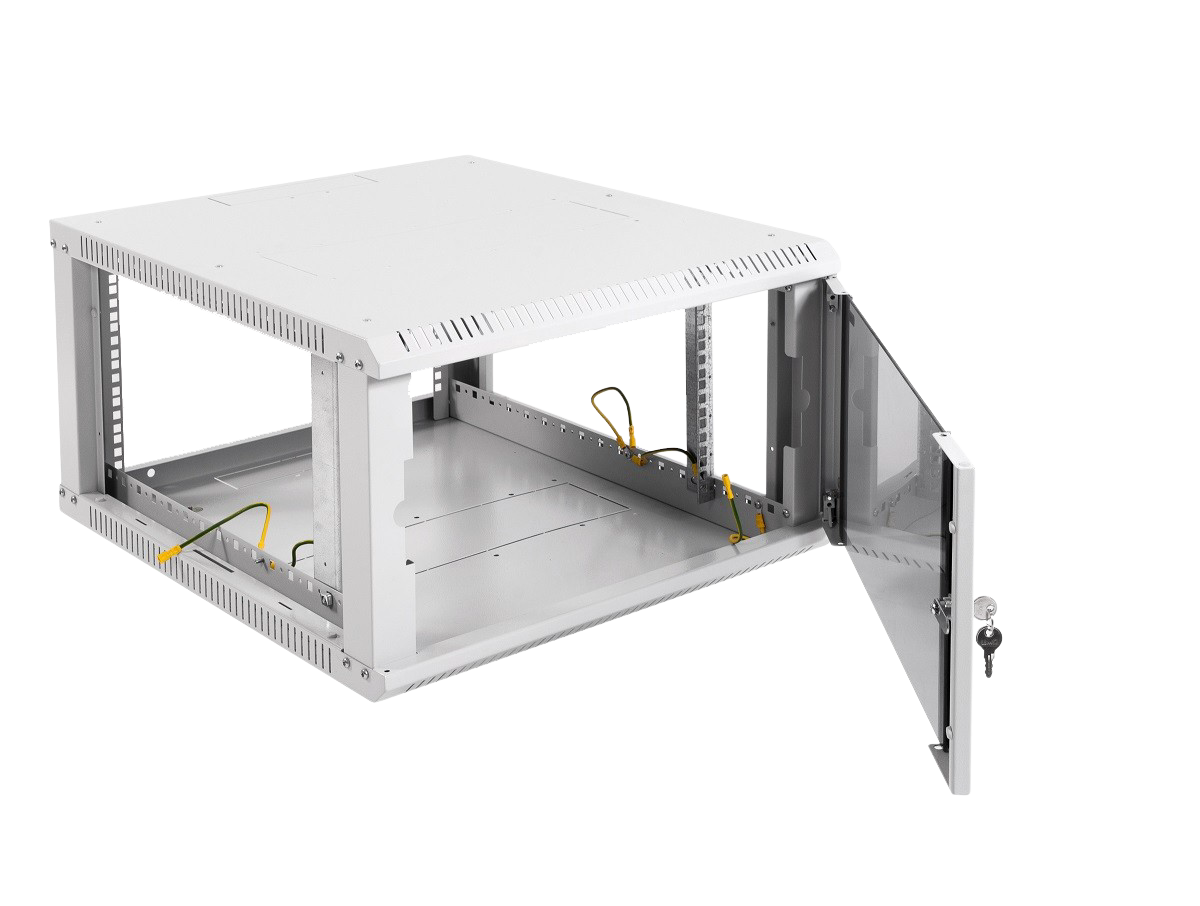 ЦМО ШРН-Э-6.650 Шкаф телекоммуникационный настенный разборный 6U (600х650) дверь стекло, ШРН-Э-6.650