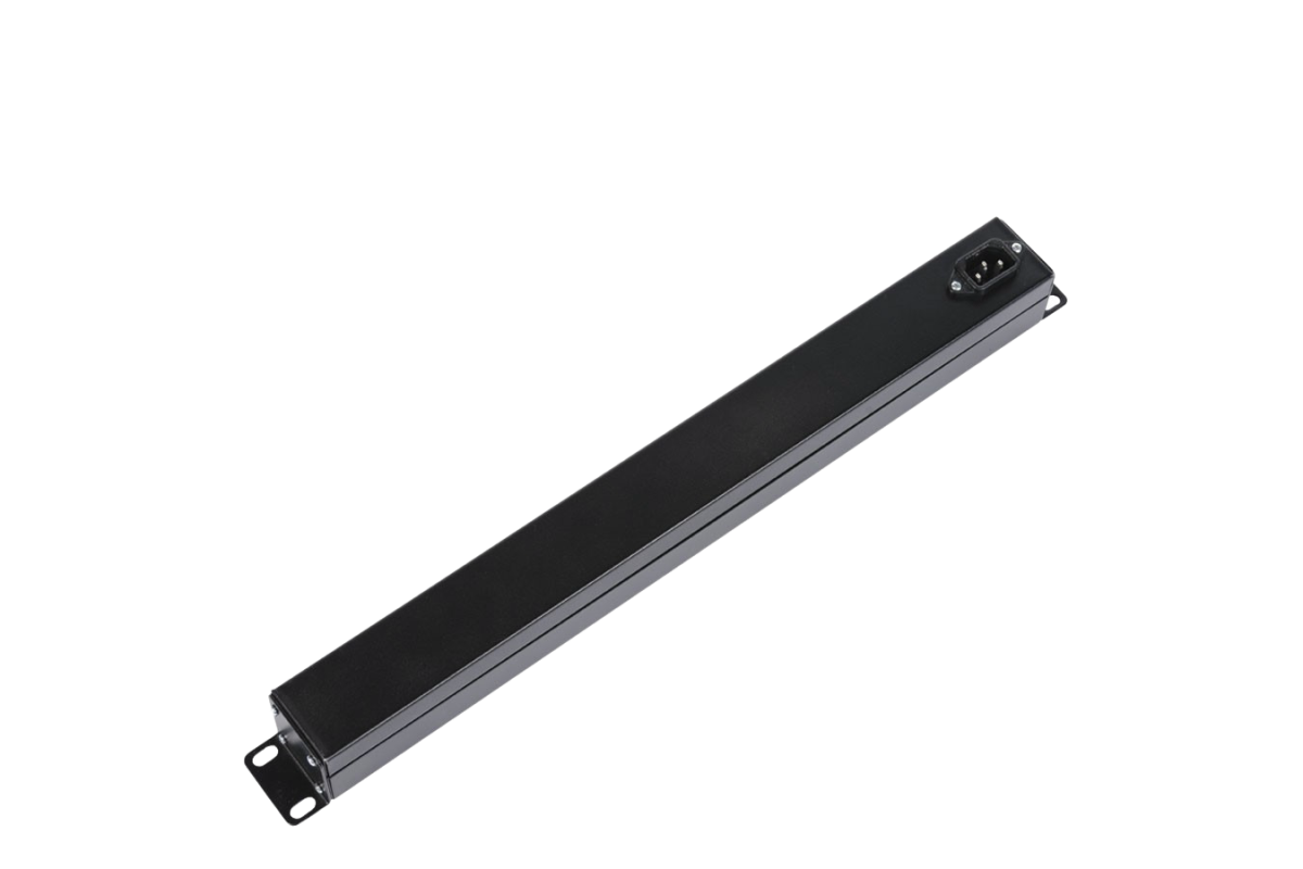 ЦМО Блок силовых розеток 19" без шнура с выключателем, 8 розеток, цвет черный