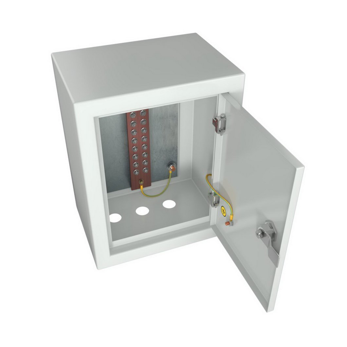 Cabeus CGB-ЯГЗШ-10-3.15 Ящик ГЗШ 10 подключений, 3х15 мм (ВхШхГ 265х310х120 мм), 210А, IP31, цвет серый Ral 7035