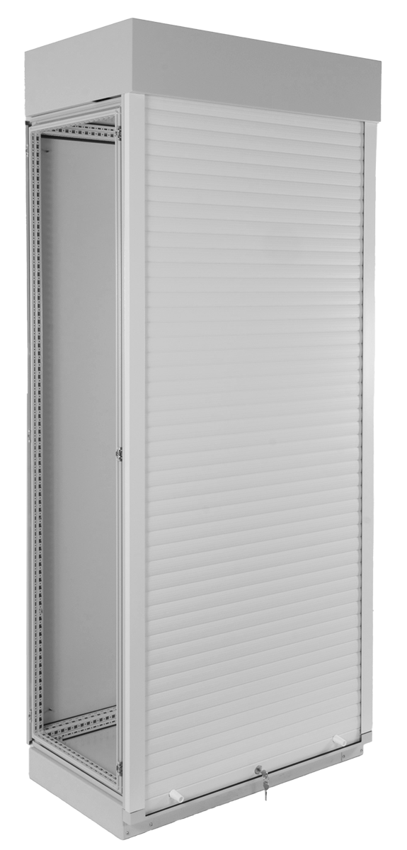 Корпус промышленного шкафа (В2000×Ш1000×Г500) EMS, передняя дверь роллета/рольставни, EMS-0-20.10.5-RA0AN-1